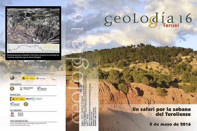 folleto de Geolodía Teruel 2016