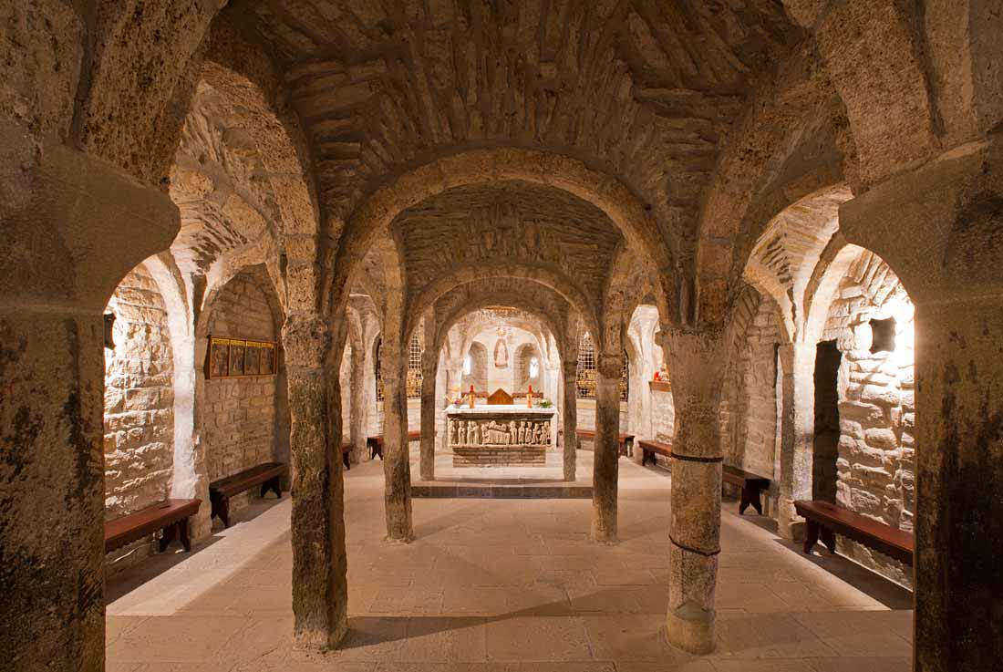 Catedral de San Vicente, cripta. Roda de Isábena